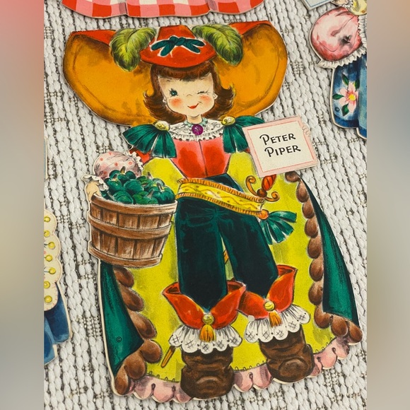 Vintage Hallmark collectible paper doll Cards Lot of 5 Land Of Make Believe - Picture 6 of 9